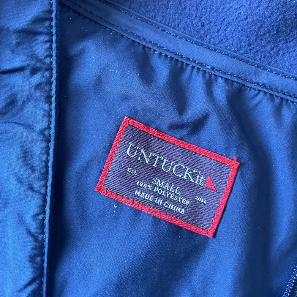 UNTUCKit Women's Ristow Medieval Blue Small 1/2 Zip Fleece Pullover Jacket NWT - Picture 15 of 16